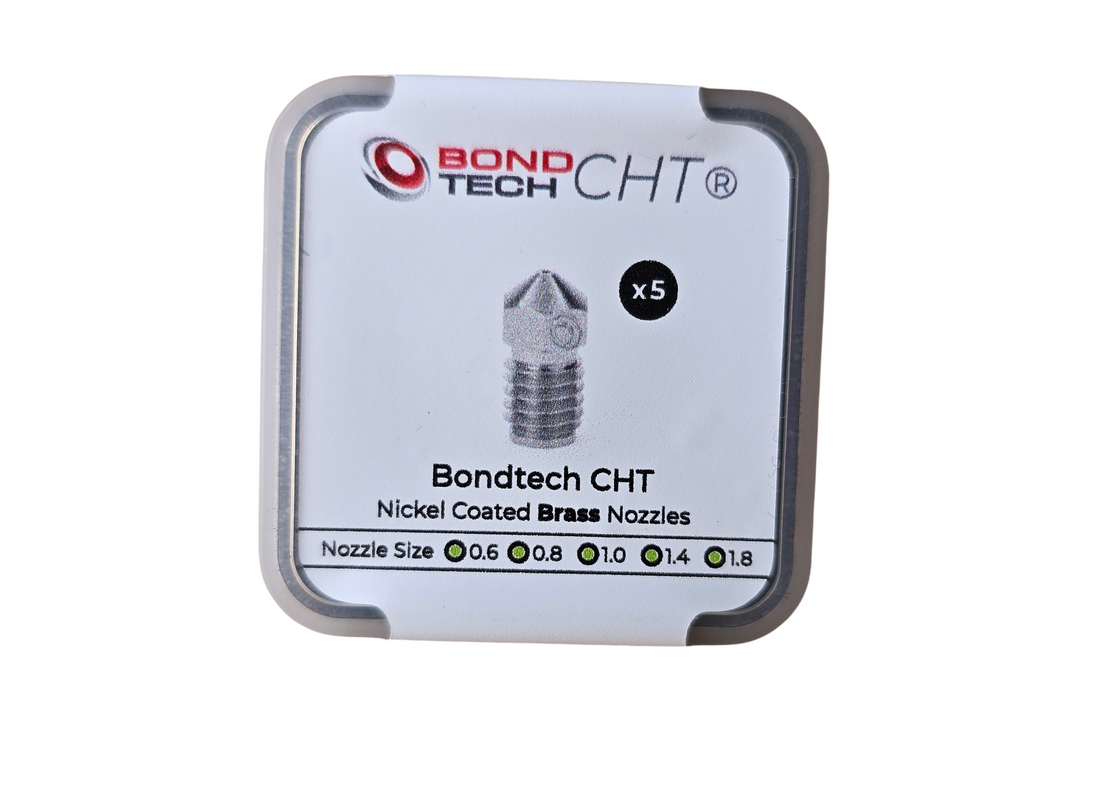 Bondtech CHT ® M6 Coated Brass Nozzle 5 pack