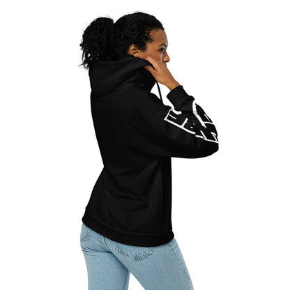 Unisex zip Chube hoodie - Black
