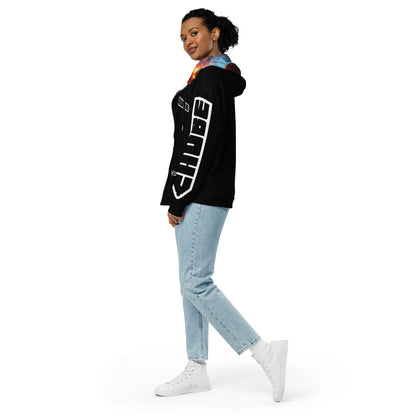 Unisex zip Chube hoodie - Black