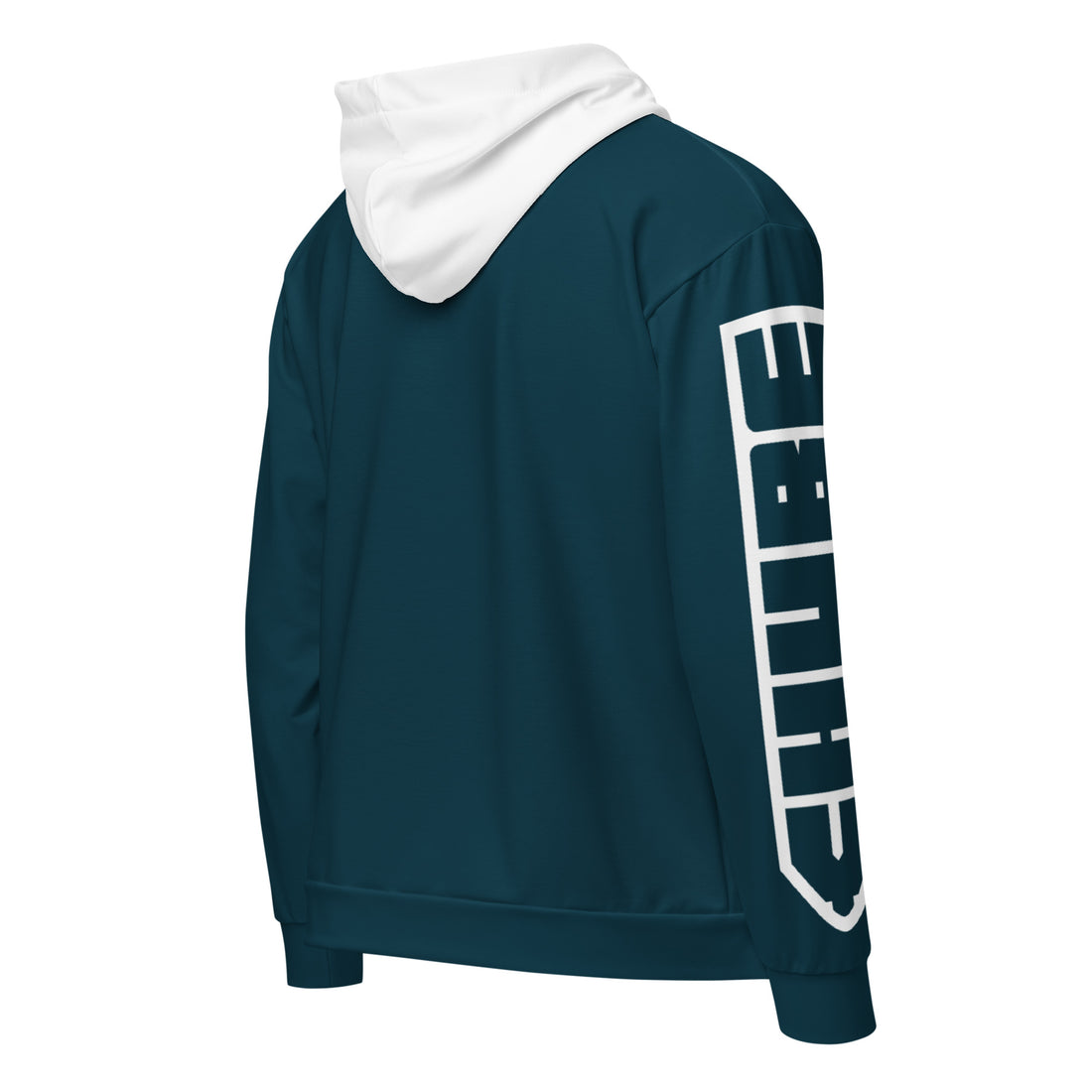 Unisex zip teal Chube hoodie
