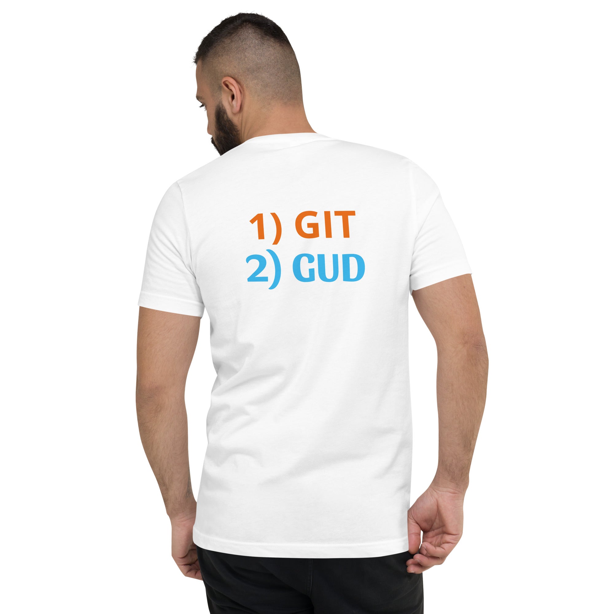 Unisex Short Sleeve V-Neck T-Shirt - Git Gud Edition
